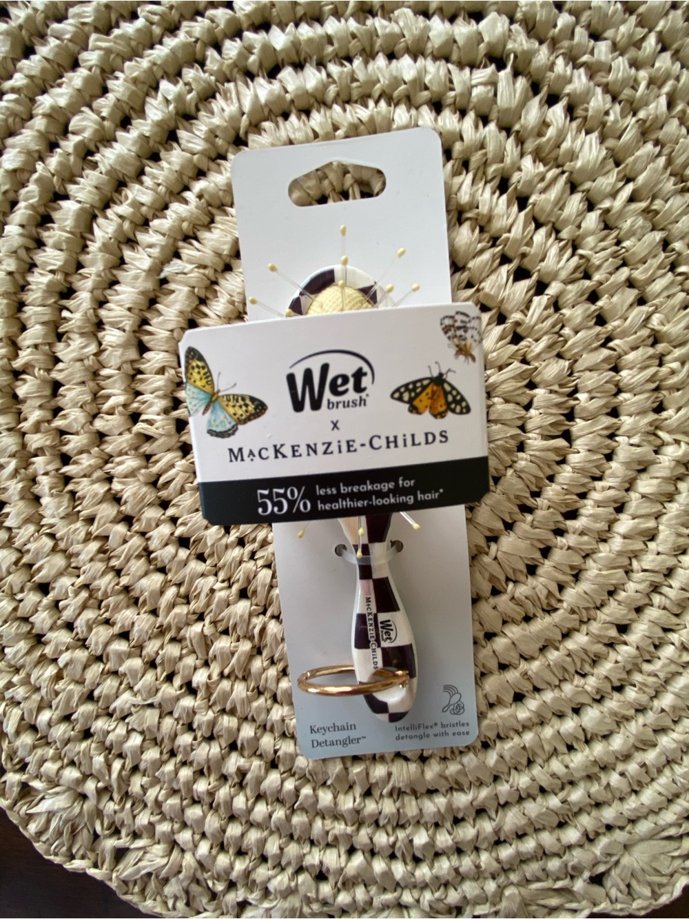 MacKenzie-Childs X Target Black & White Keychain Detangler
